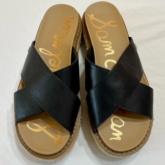 Sam Edelman Women Korina Espadrille Wedge Sandal Platform Slide Slip On Size 8 - Picture 2 of 7